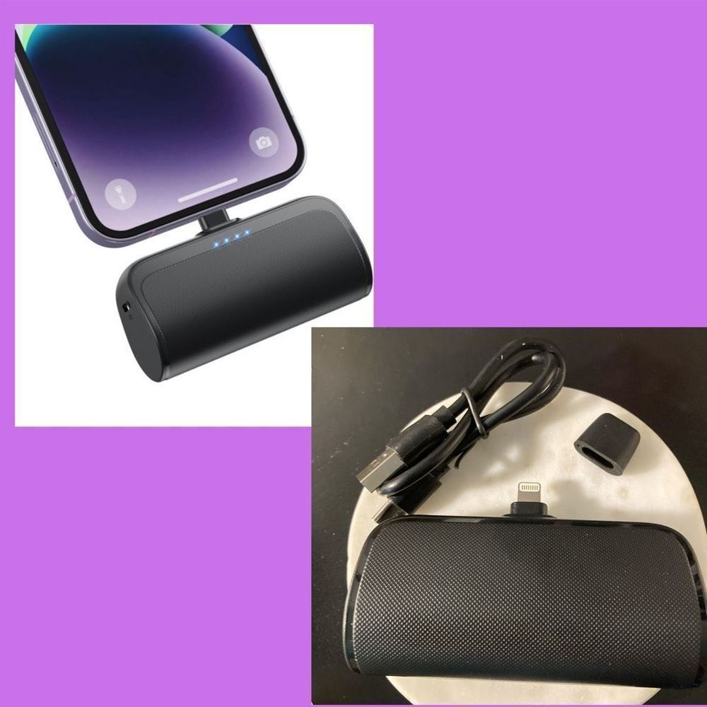 Mini Portable Charger Power Bank for iPhone,5200mAh Portable Phone Charger, Ultr